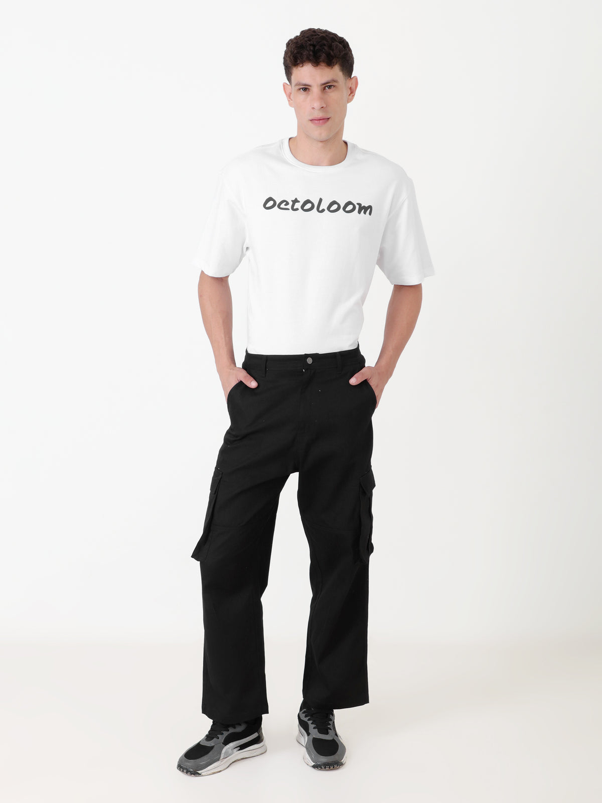 Abyss Jet Black Cargo Pants
