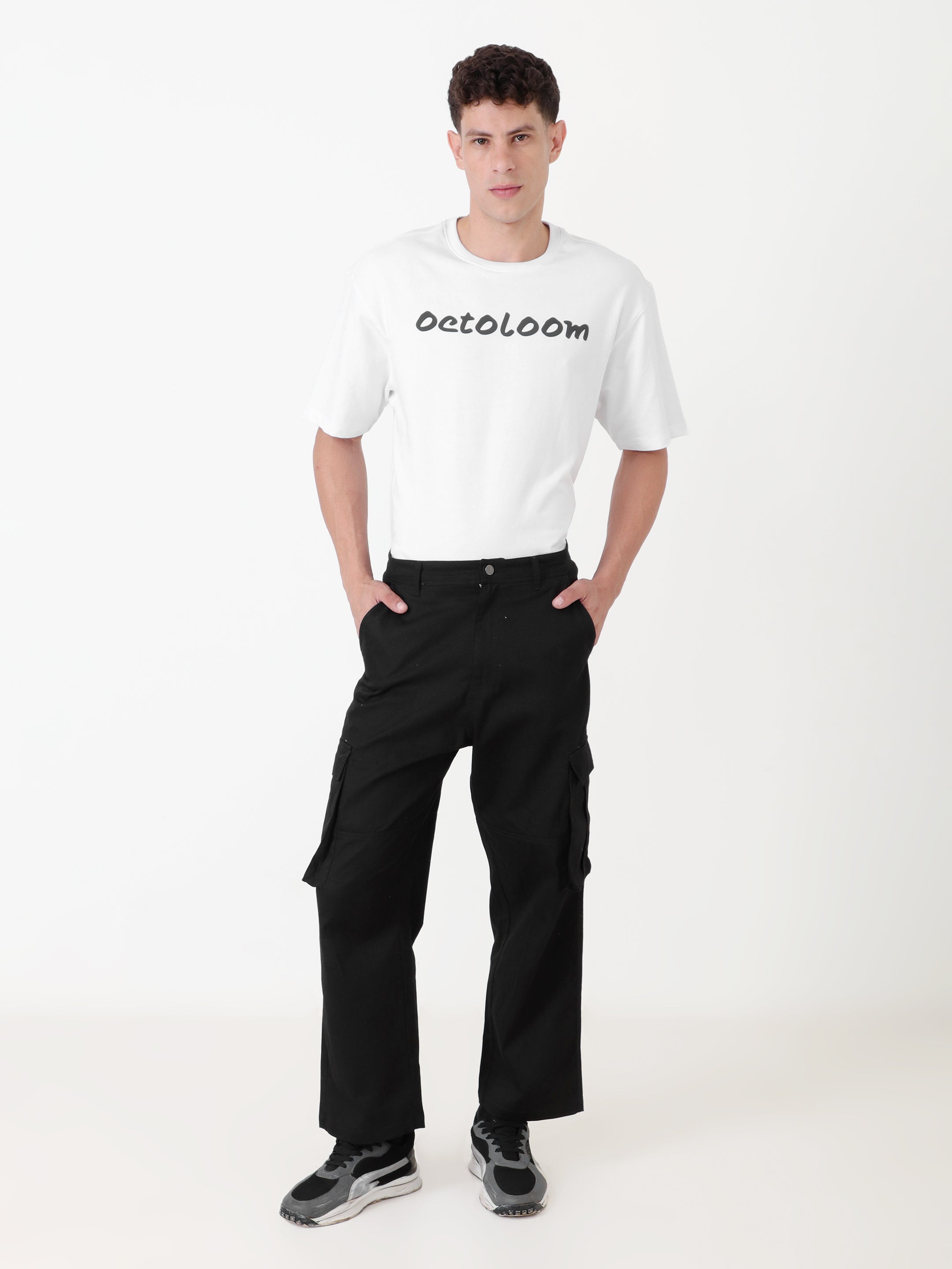 Abyss Jet Black Cargo Pants