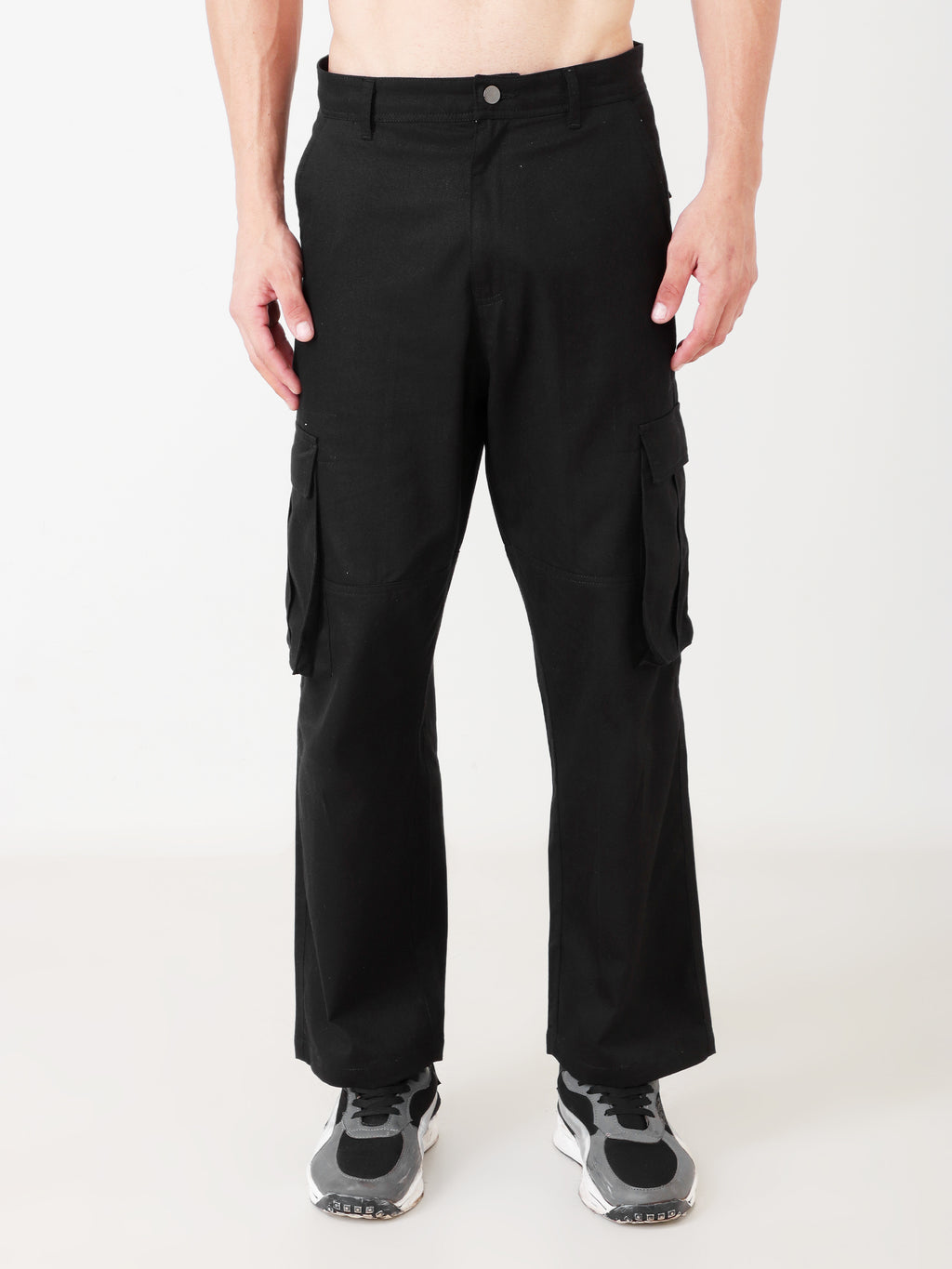 Abyss Jet Black Cargo Pants