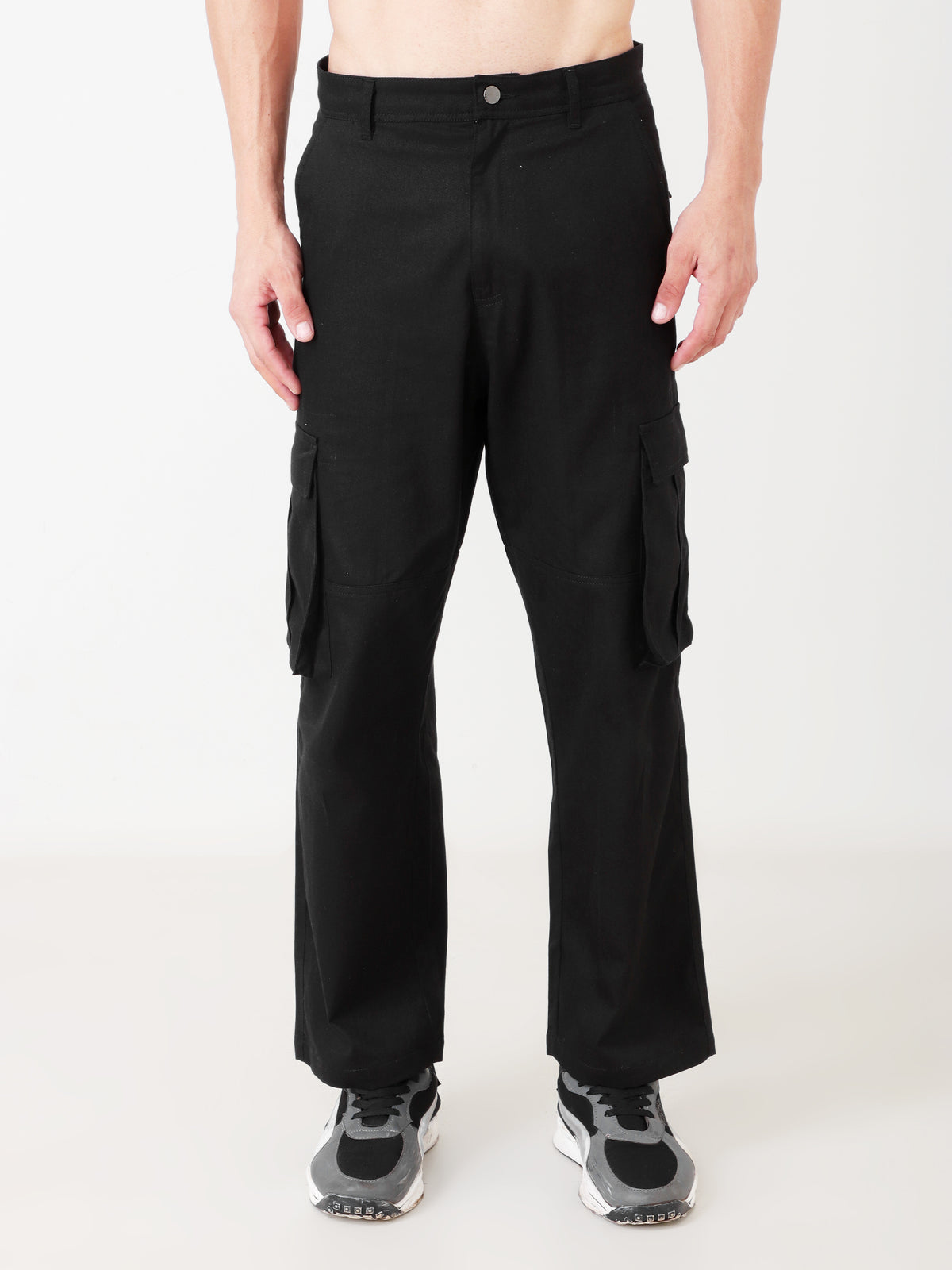 Abyss Jet Black Cargo Pants