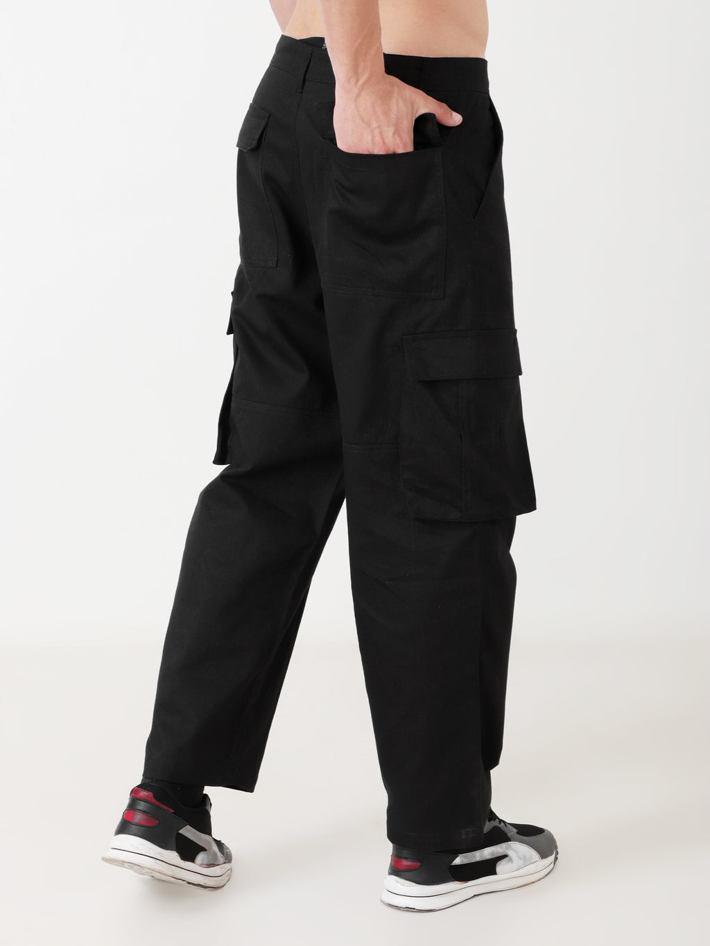 Abyss Jet Black Cargo Pants