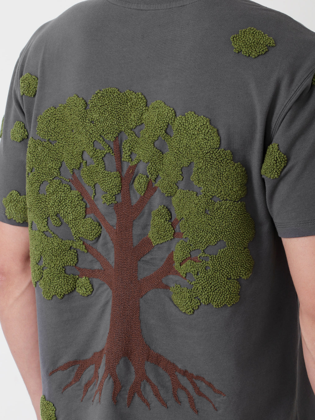 Rooted Realms Moss Embroidered T-Shirt
