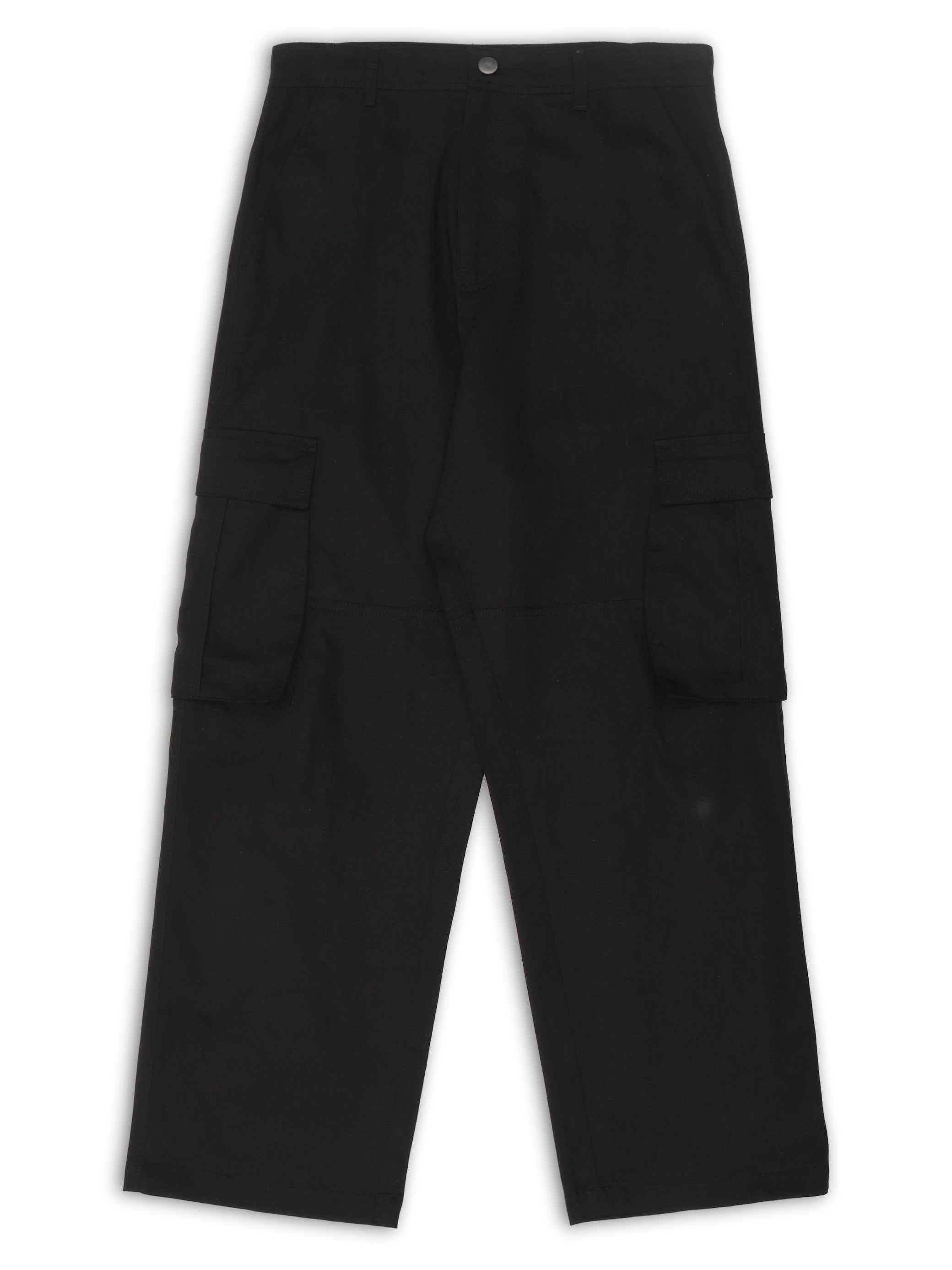Jet Black Cargo Pants