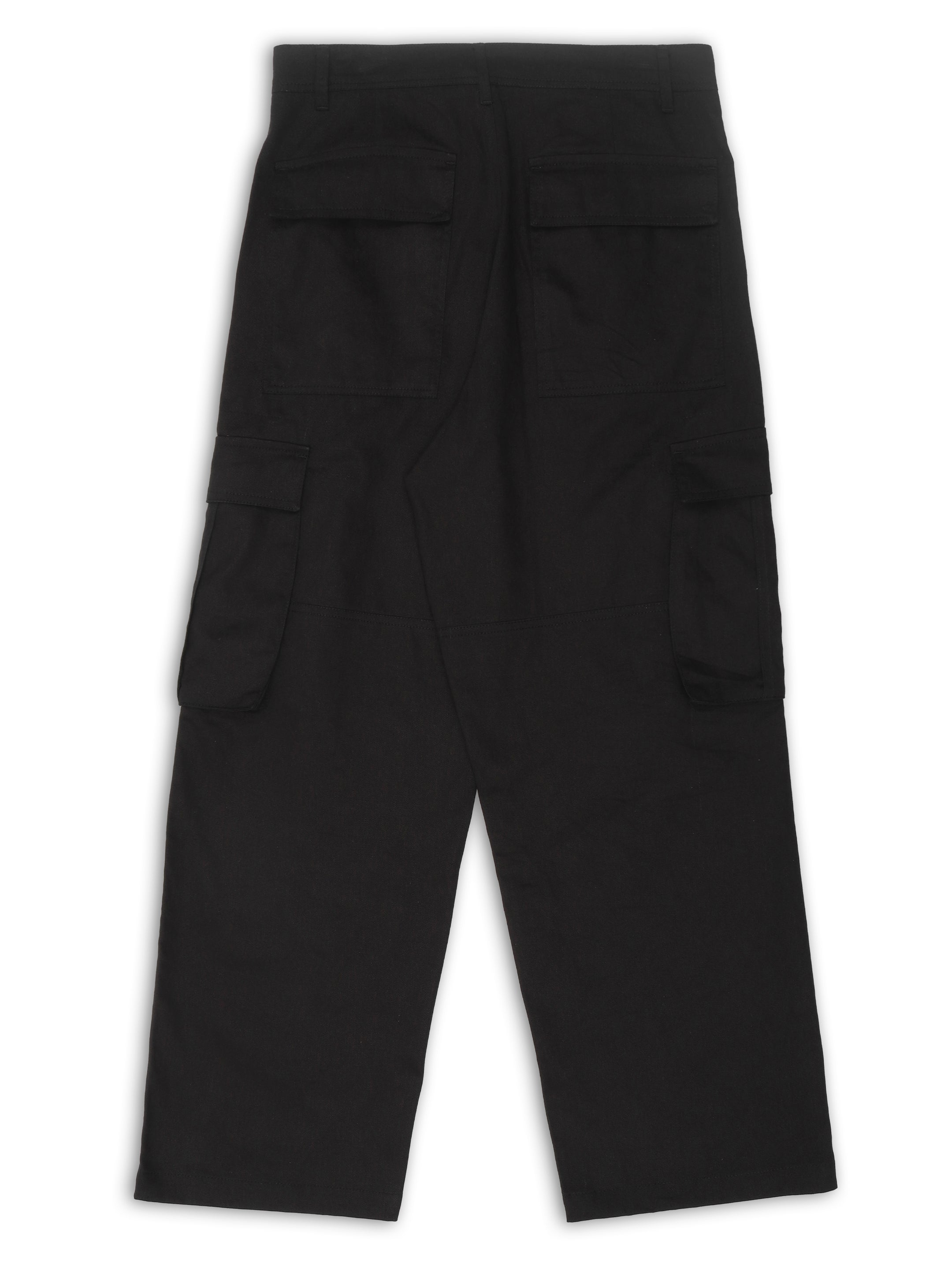 Jet Black Cargo Pants