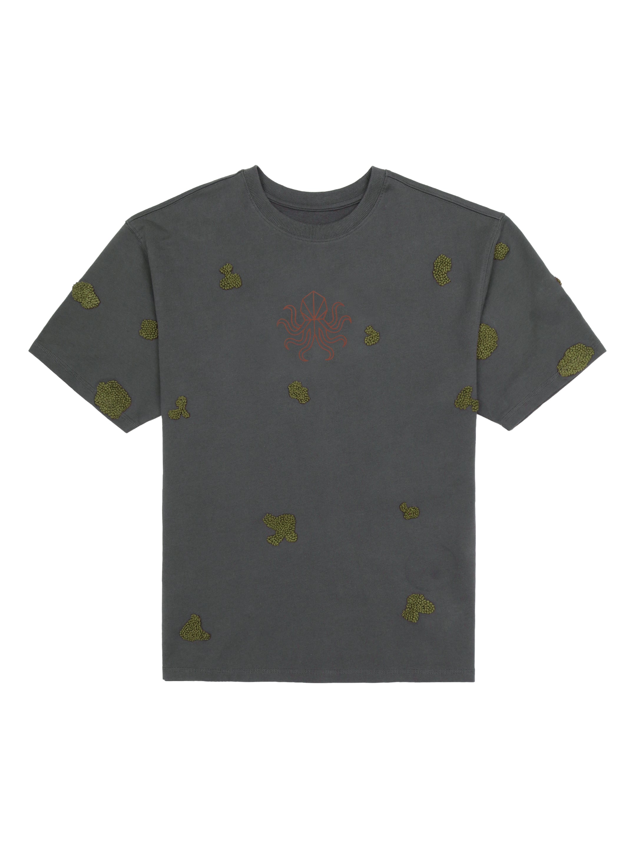 Rooted Realms Moss Embroidered T-Shirt