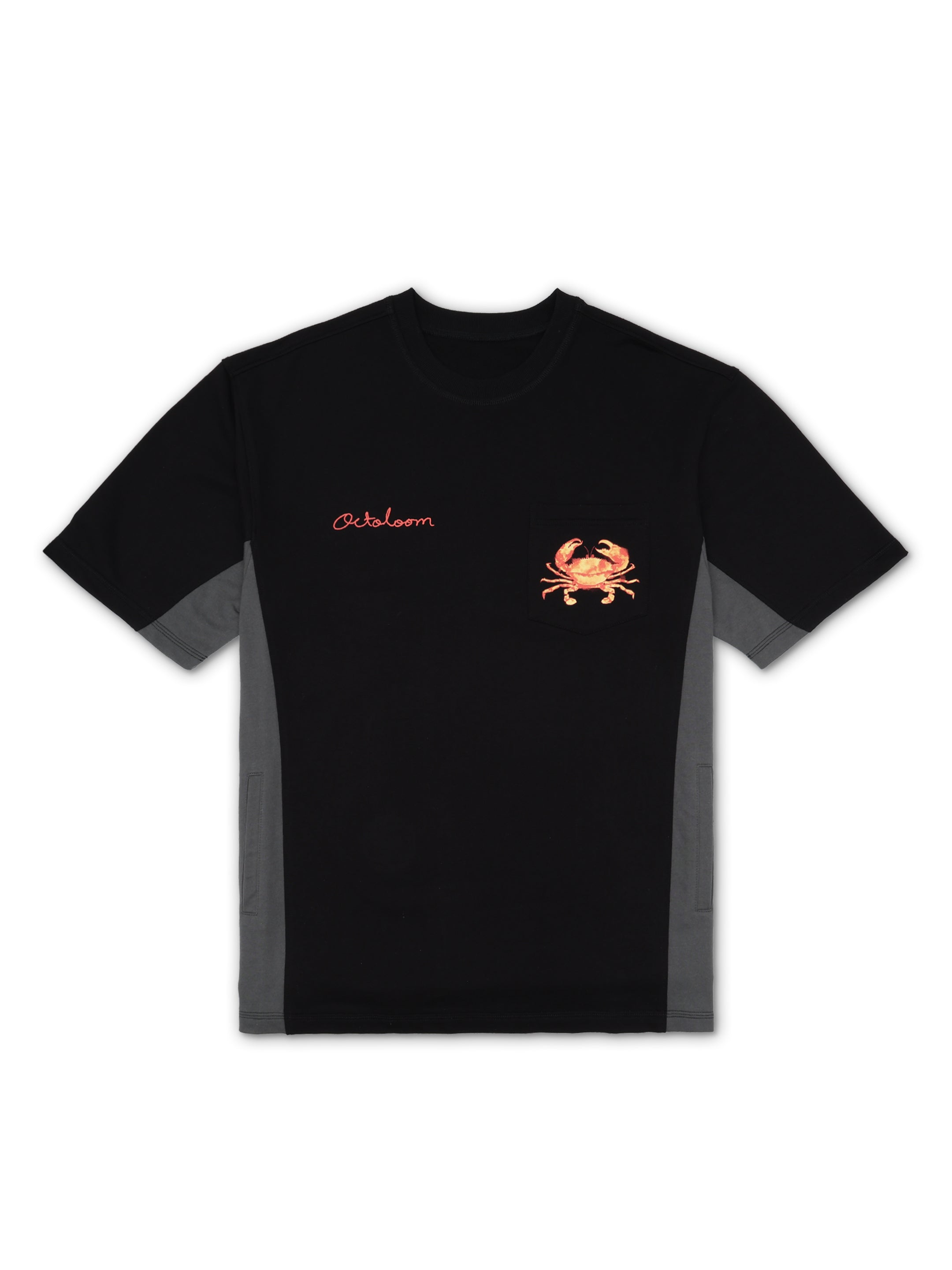 Sunlit Crab Pocket Tee - Black