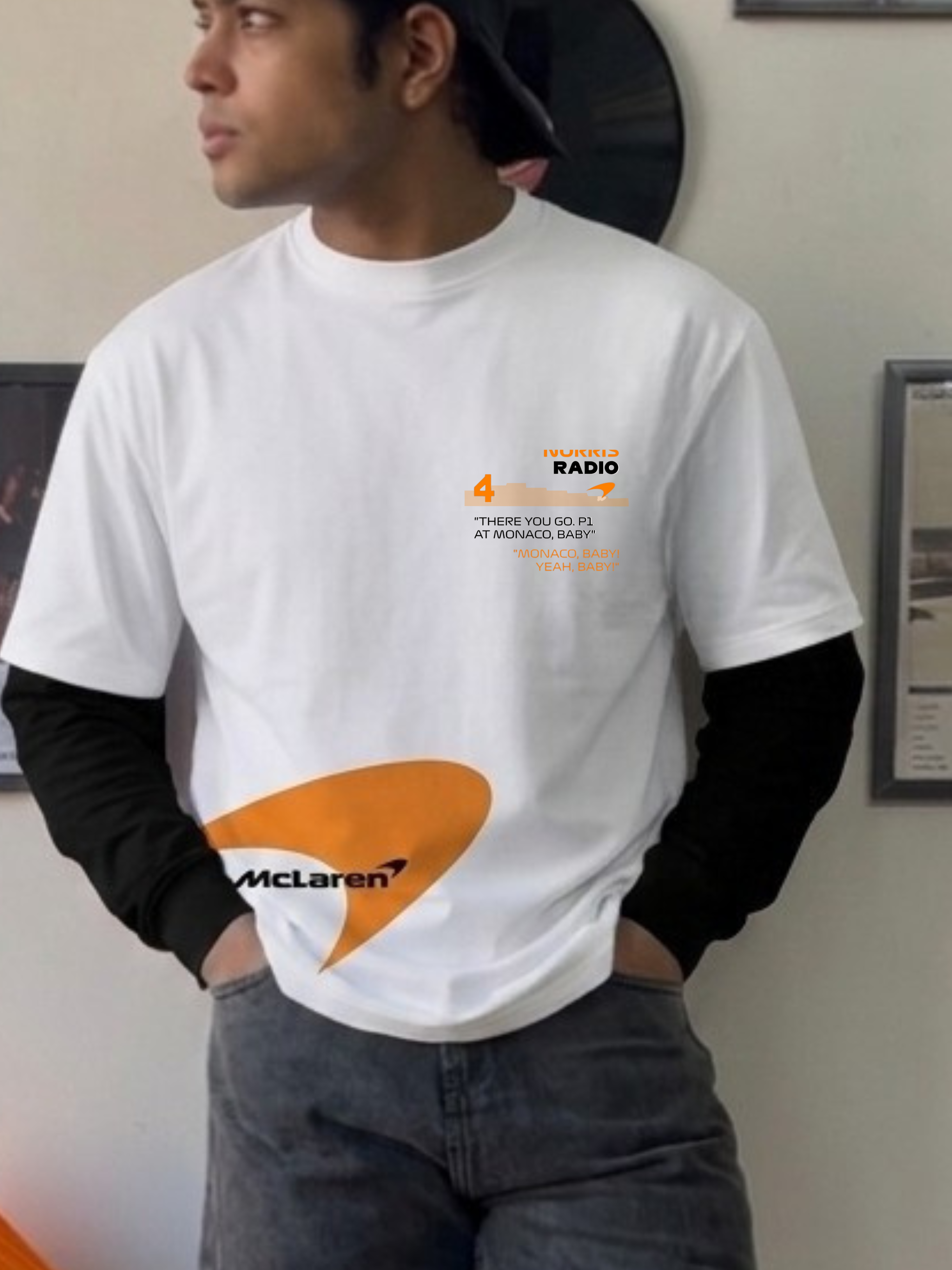 Lando Norris Mclaren Motorsport Tee – White V2