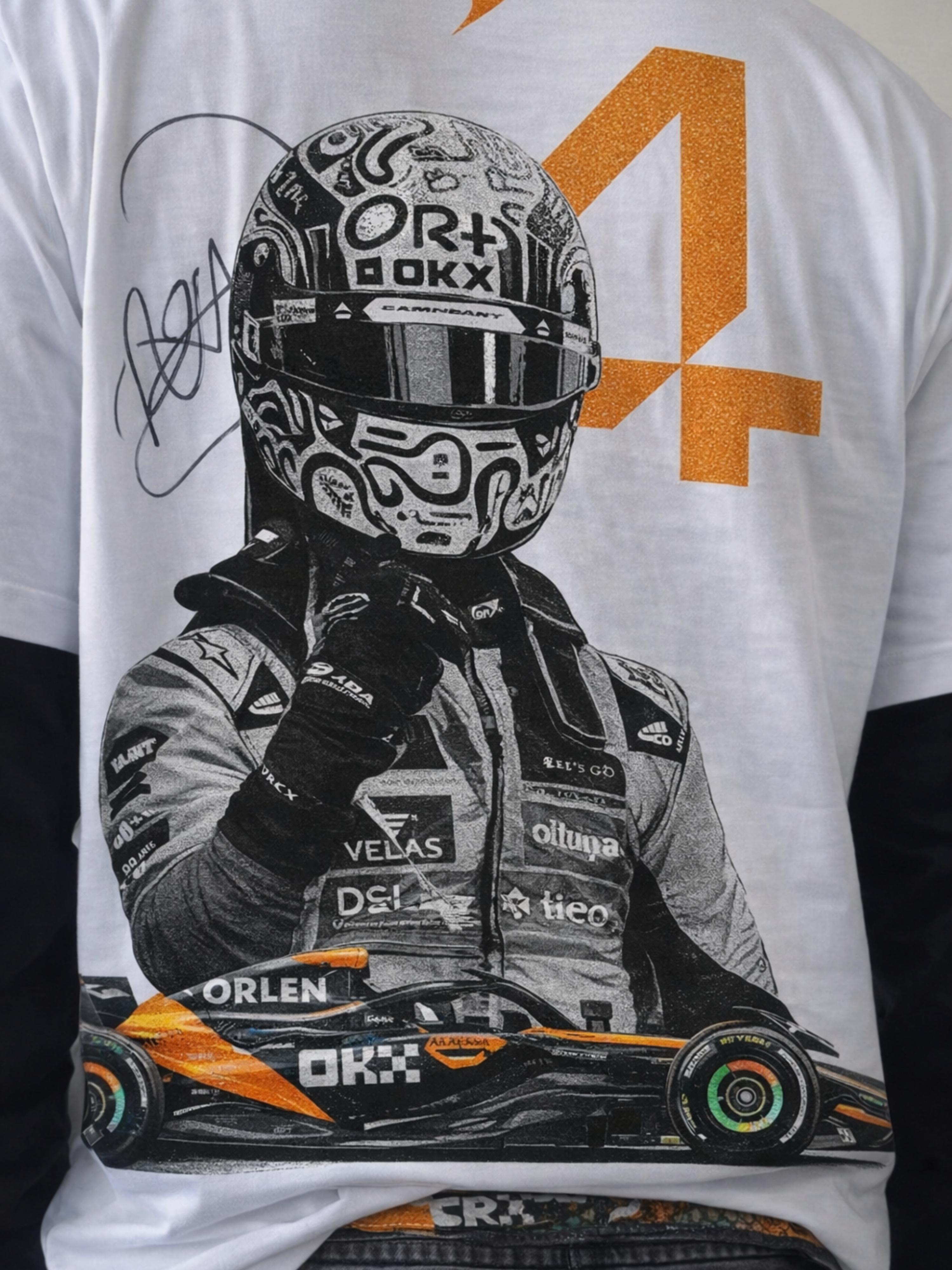 Lando Norris Mclaren Motorsport Tee – White V2