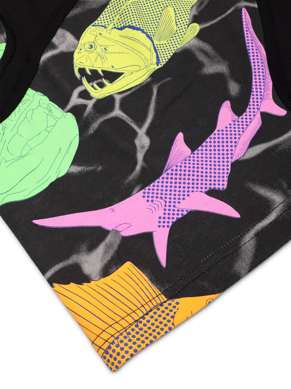 Deep Trenches Patchwork Shorts