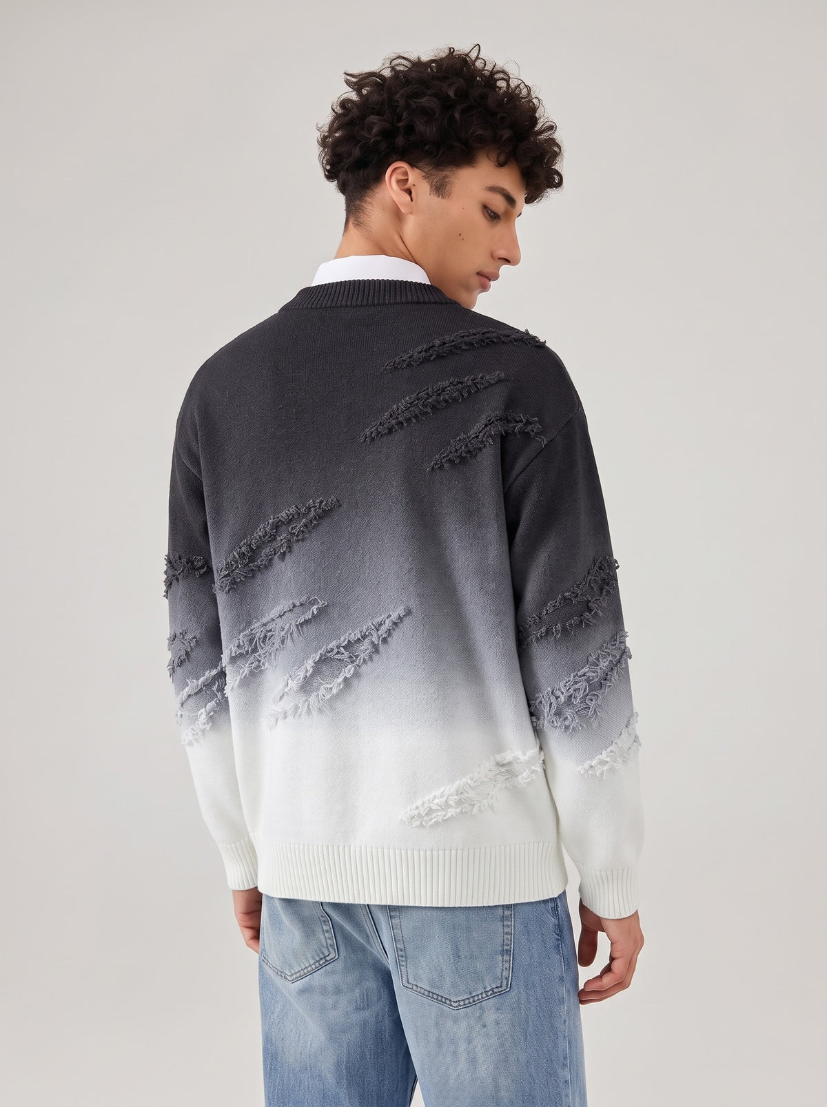Faded Ruin Distressed Knit Sweater
