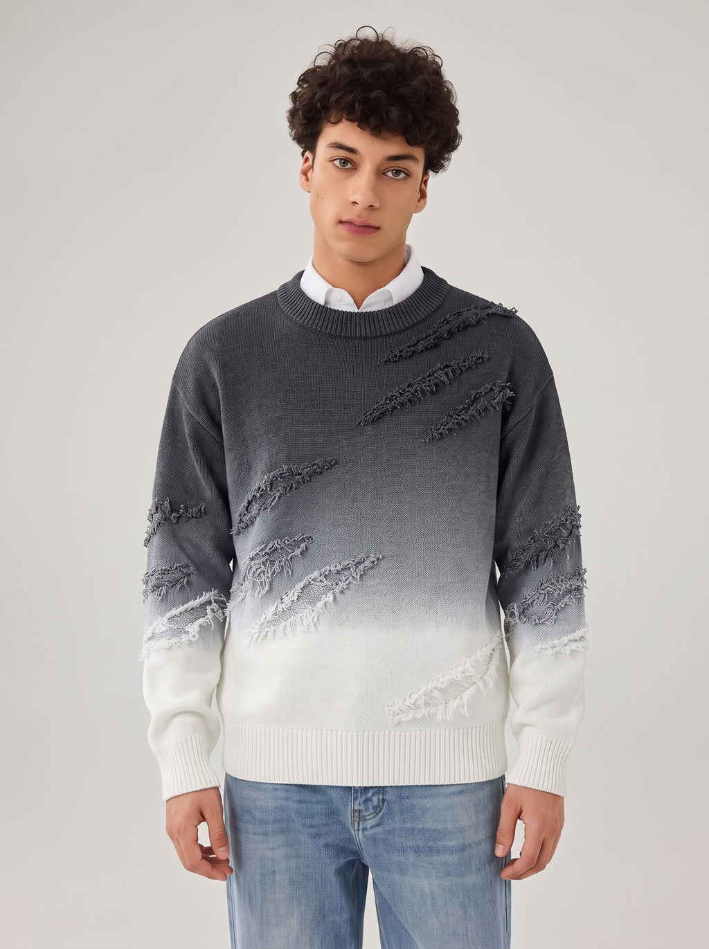 Faded Ruin Distressed Knit Sweater