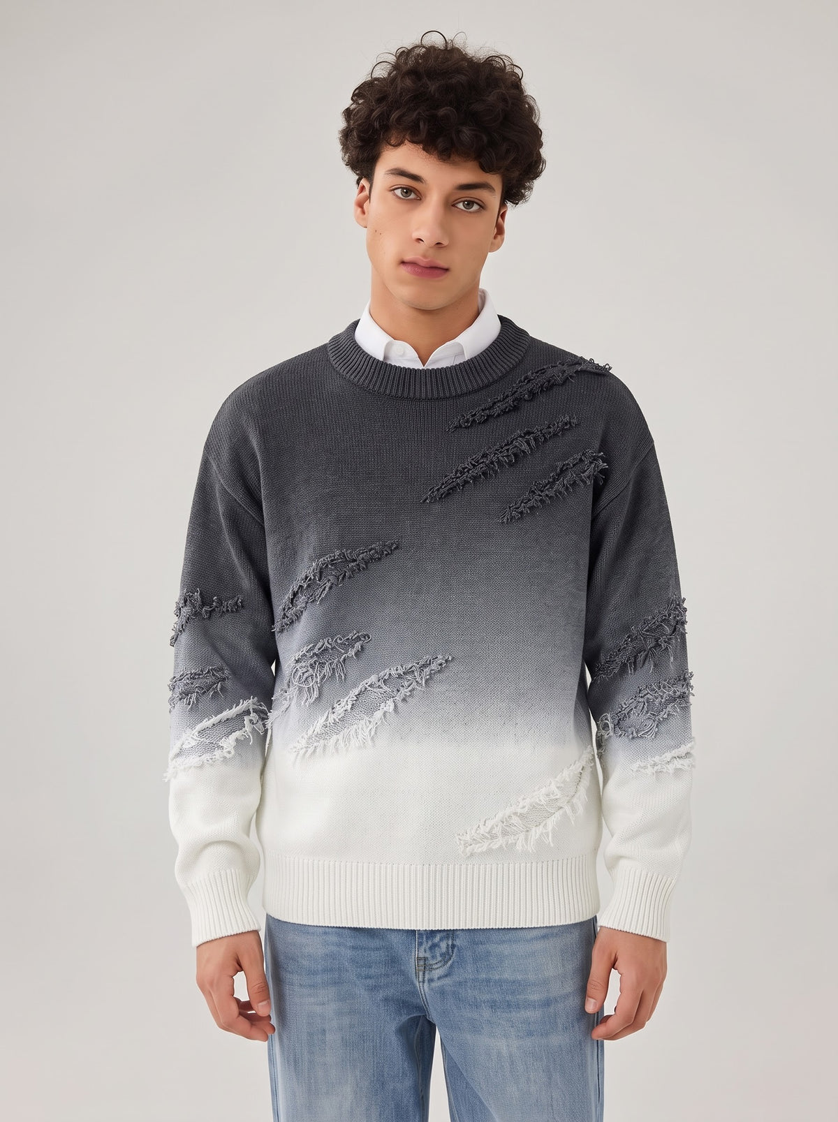 Faded Ruin Distressed Knit Sweater