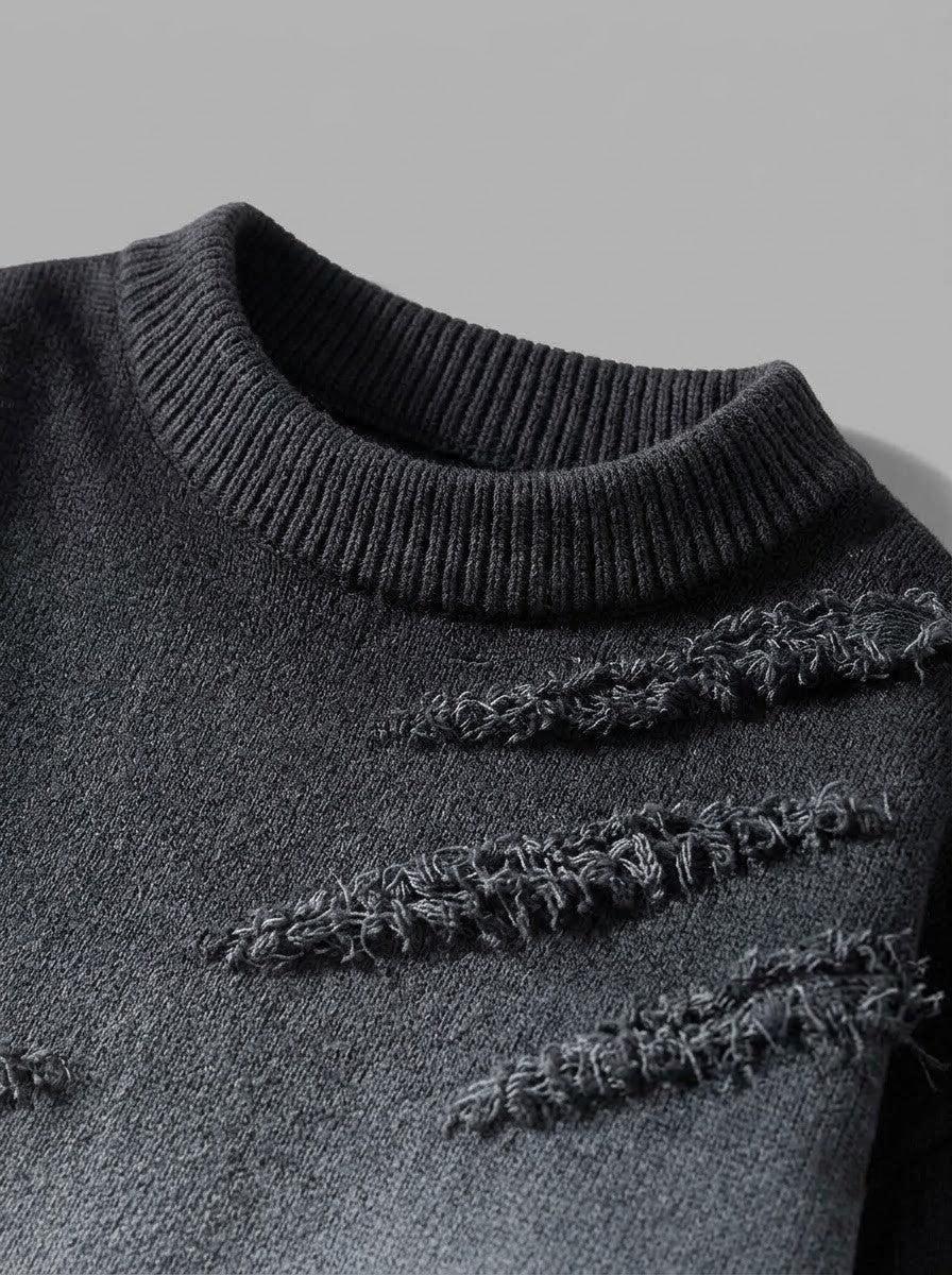 Faded Ruin Distressed Knit Sweater