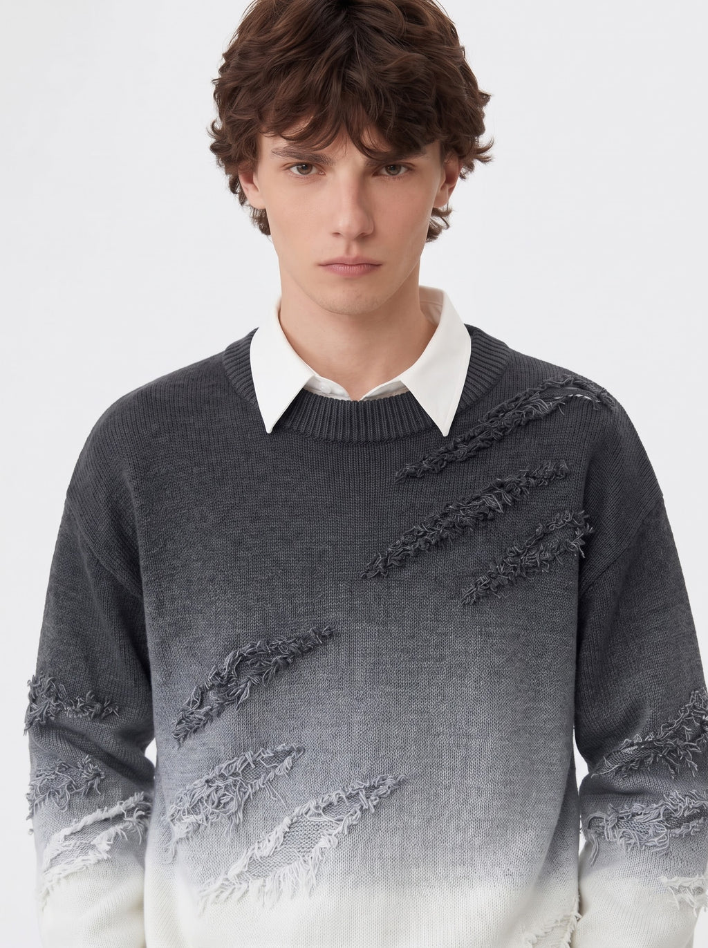 Faded Ruin Distressed Knit Sweater