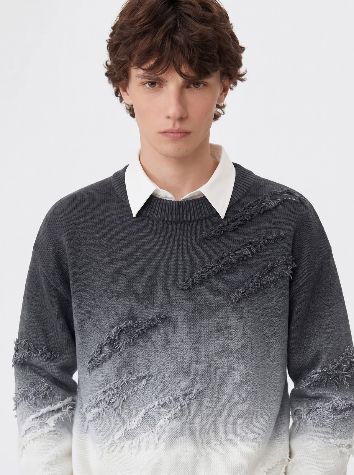 Faded Ruin Distressed Knit Sweater
