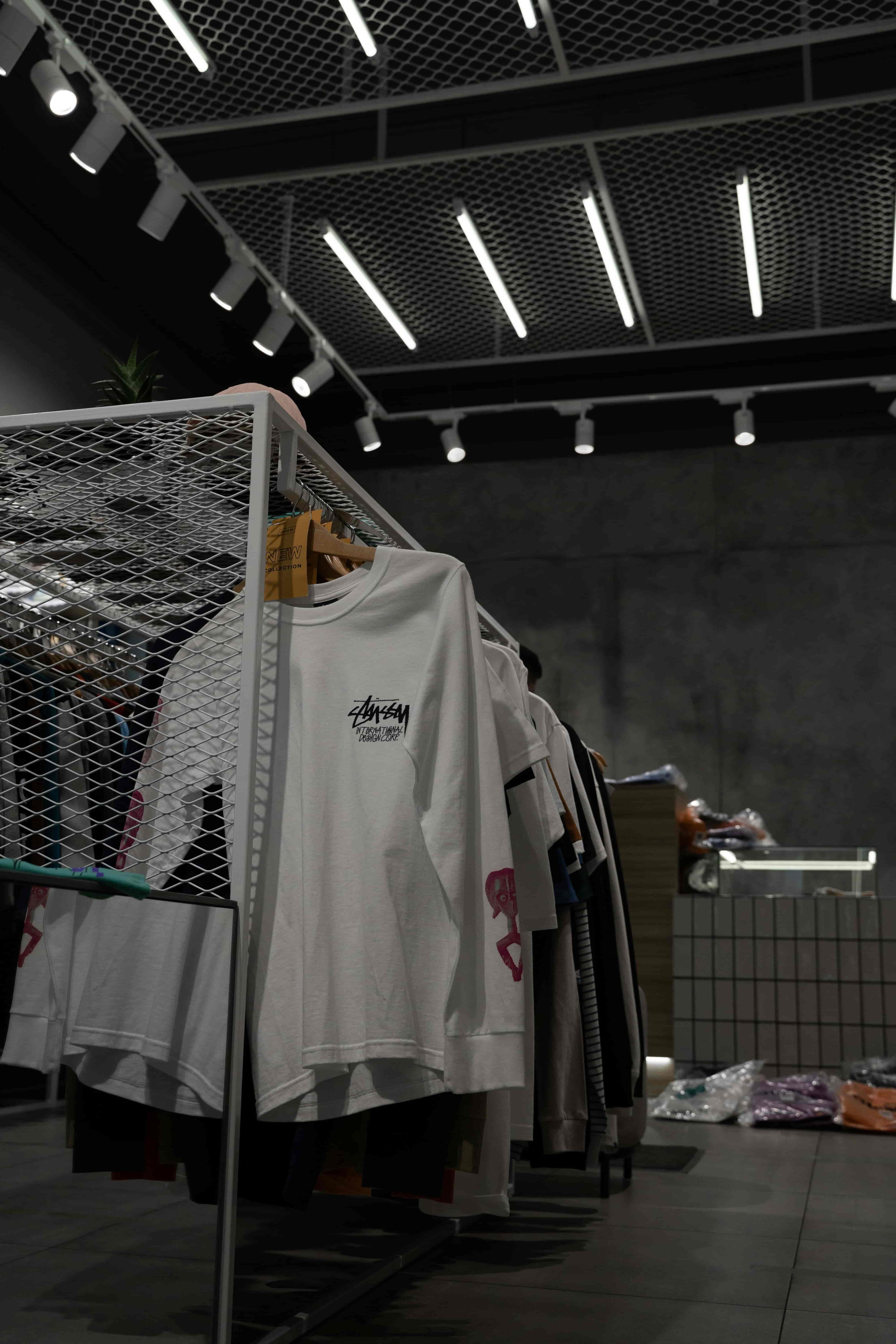 rack of clothes